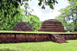 Vehera Kanda ruins which appear to be tombs outside the Kotte fortress. Pix by M.A. Pushpa Kumara