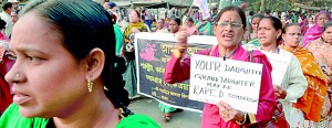 Activists launch a war against rape. AFP