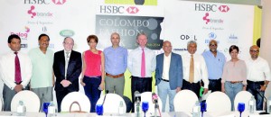 Proud to be part of HSBC CFW 2014: The sponsors and organisers at a news conference on Thursday. Pic by Ranjith Perera