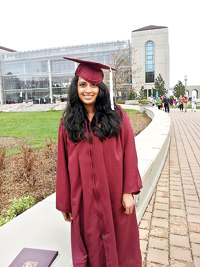 Thahani at her graduation