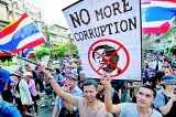 Protesters march in Bangkok despite deadly blast