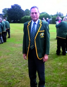 Still playing: Ian Wille pictured during the Aussie Over 70's Cricket Tour of England