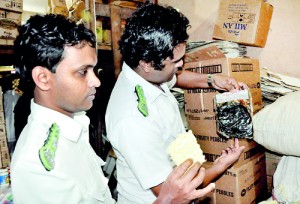 Recent raids conducted by PHIs in and around Colombo have unearthed outdated food stuff on a regular basis