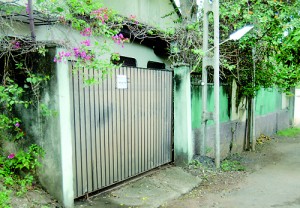 Killed over business rivalry? The house of the murdered businessmen in Nugegoda. Pic by Nilan Maligaspe