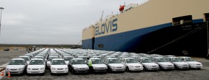 File picture of hundreds of imported vehicles at the Hambantota port. Most cars are imported with only a few companies here engaged in producing vehicles with imported parts.