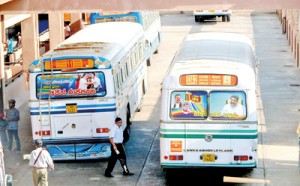 The President’s picture is on posters pasted on  SLCTB buses