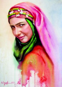 Some of Hoda Najafi's watercolours