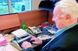 86-year-old journalist and his typewriter