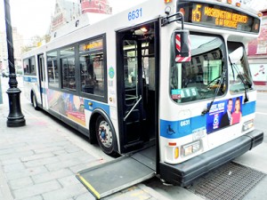 Disabled access on public transport in New York City.  Pic courtesy www.newyorkcity.ca