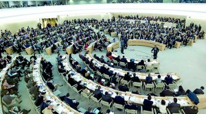 India refuses to reveal the stance it will take on the US-sponsored resolution against Lanka at the UNHRC in Geneva(see pic). Top: India’s External Affairs Minister with US Secretary of State John Kerry.