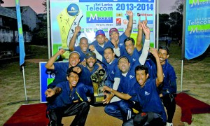Champions, WNL Advertising Department ‘B’ team  with  the D.R. Wijewardena Challenge Trophy