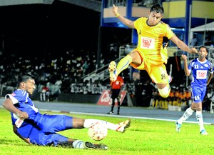 An intense moment at yesterday’s FA Cup final  			              - Pic by Amila Gamage