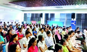 A section of the audience at a recent seminar for ‘budding’ accountants to promote the stock market