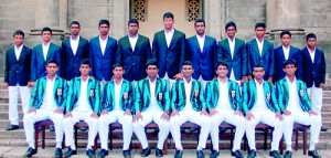 S.Thomas' team: Standing L to R: Yohan Mendis, Yashod Induruwa, Rashmika Opatha,  Tharindu Rathnayaka, Sachitha Jayathilaka, Akthab Cader, Chenutha Wickremasinghe, Sajana de Silva, Dulanja De Silva, Navodh Fernando Seated L to R: Nipuna Gamage, Ravindu Thilekaratne, Helakamal Nanayakkara, Thilaksha Sumanasiri, Madushan Ravichandrakumar, Sanesh de Mel, Danush Fernando, Sahan Wijesinghe