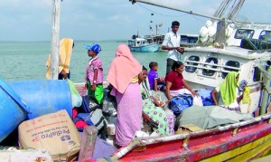 At the Kalpitiya harbour