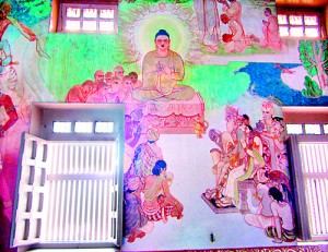 The paintings at Mula Ghandakuty Viharaya