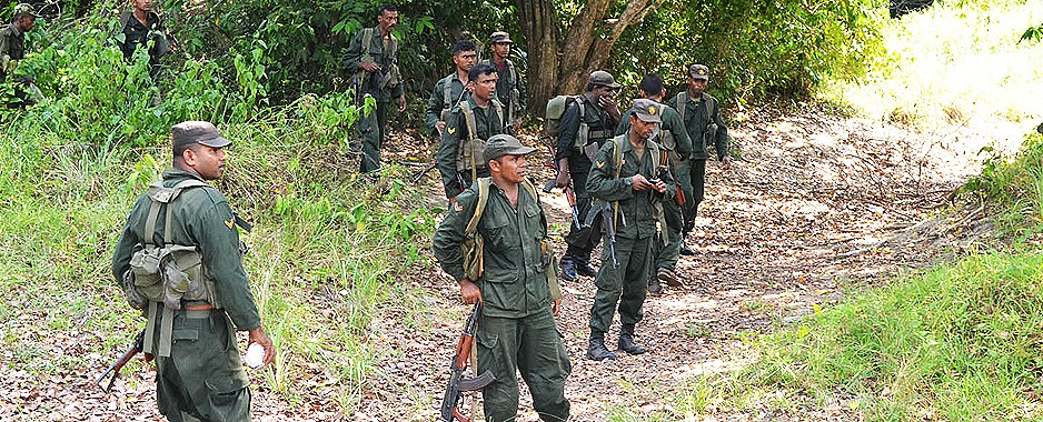 Operation in the Mullaitivu jungles