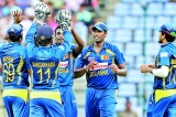 The Lankan batsmen bat and the bowlers bowl