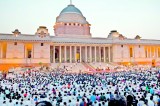 SAARC Heads cheer as Indians sing  glory to the new crowned king