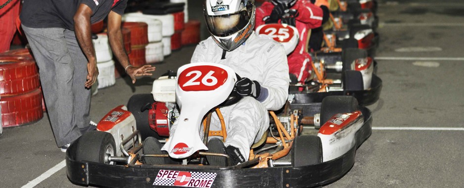 Waruna and Emdad steal the show at karting