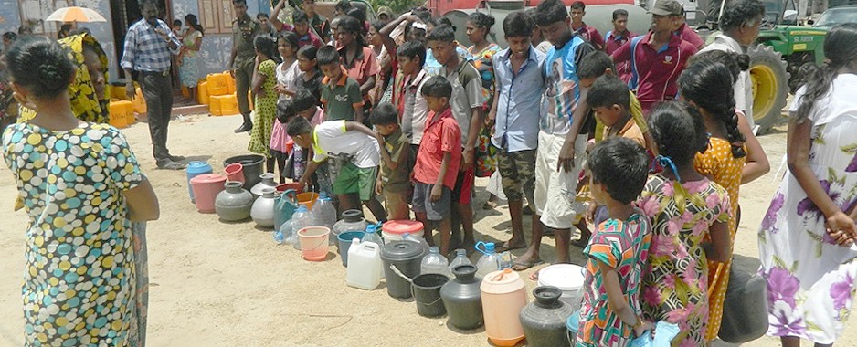 Army provides relief to drought-hit Jaffna