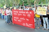 Protesting Sabaragamuwa undergraduates hospitalised after attack by masked men