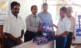 Chennai Rotoract Club gifts shoes to Jaffna school students