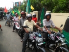 Govt. bikes at Sirisena rally