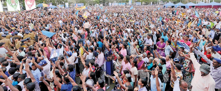 Main presidential candidates at rallies in A’pura and Matugama