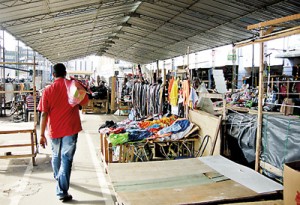 Business not as usual at their previous location with no customers in sight Pic by Athula Devapriya