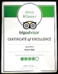 Water’s Edge awarded TripAdvisor Certificate of Excellence 2015