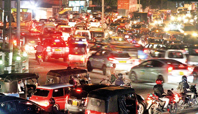 traffic in colombo city