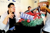 Lite87 crew at the arcade for the festive season