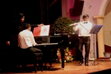 A flautist and pianist in perfect harmony A flautist and pianist in perfect harmony