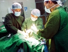 Performing open brain surgery with patient  an active participant