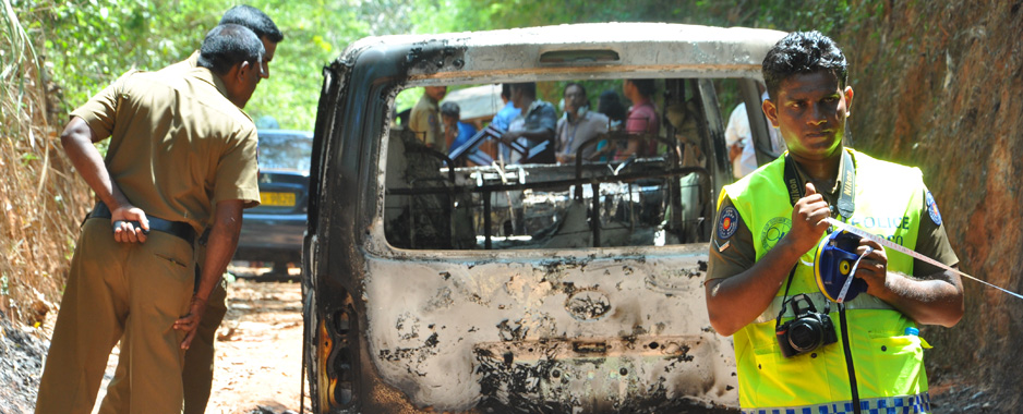 Killing-spree in Lanka, ‘Dankotuwa’ bodies burnt beyond recognition hamper police investigations