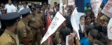 SLFP meeting in Matara disrupted by Qualified Graduate Teachers sans appointments