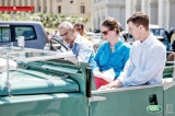 Around 100 classic British cars paraded the streets of Colombo