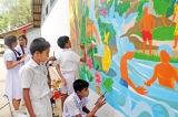 Children around Sri Lanka paint for water in Brandix initiative