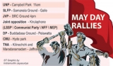 Political twists in grand May Day parades
