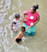 Children caught in floods