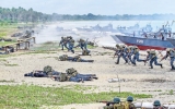 Drill display by the marines