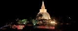 Historic Thanthirimale decked in light for Poson