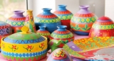 Pottery showroom at Koularagama Co-op site Pottery showroom at Koularagama Co-op site