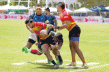 Gladiators wallop Eagles in Super Sevens on first day