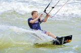 Kite-surfing legend Ruben Lenten trains local talent