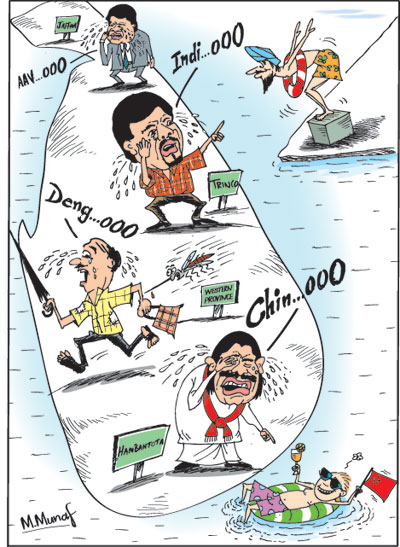 Pol Corr cartoon in sri lankan news