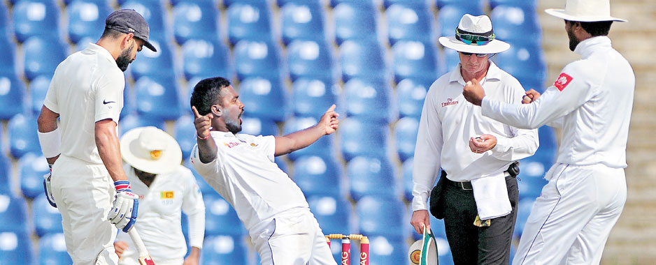 Young Lankan spinners hurt Indian pride