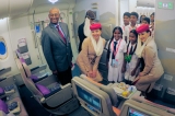 School children treated to tour of Emirates A380
