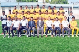 Lanka U-15 footballers at SAFF Championship